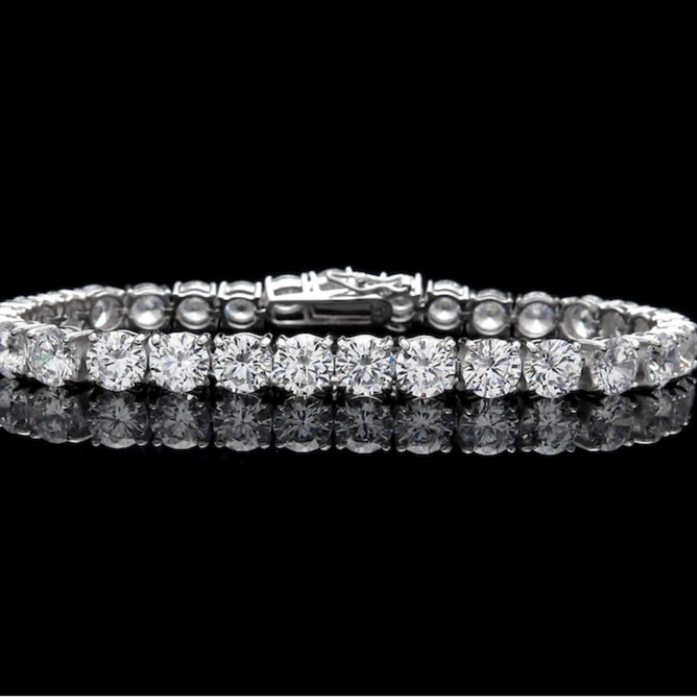 STUNNING!! 11ct. tw.+Moissanite Diamond Bracelet (Certified) 5MM